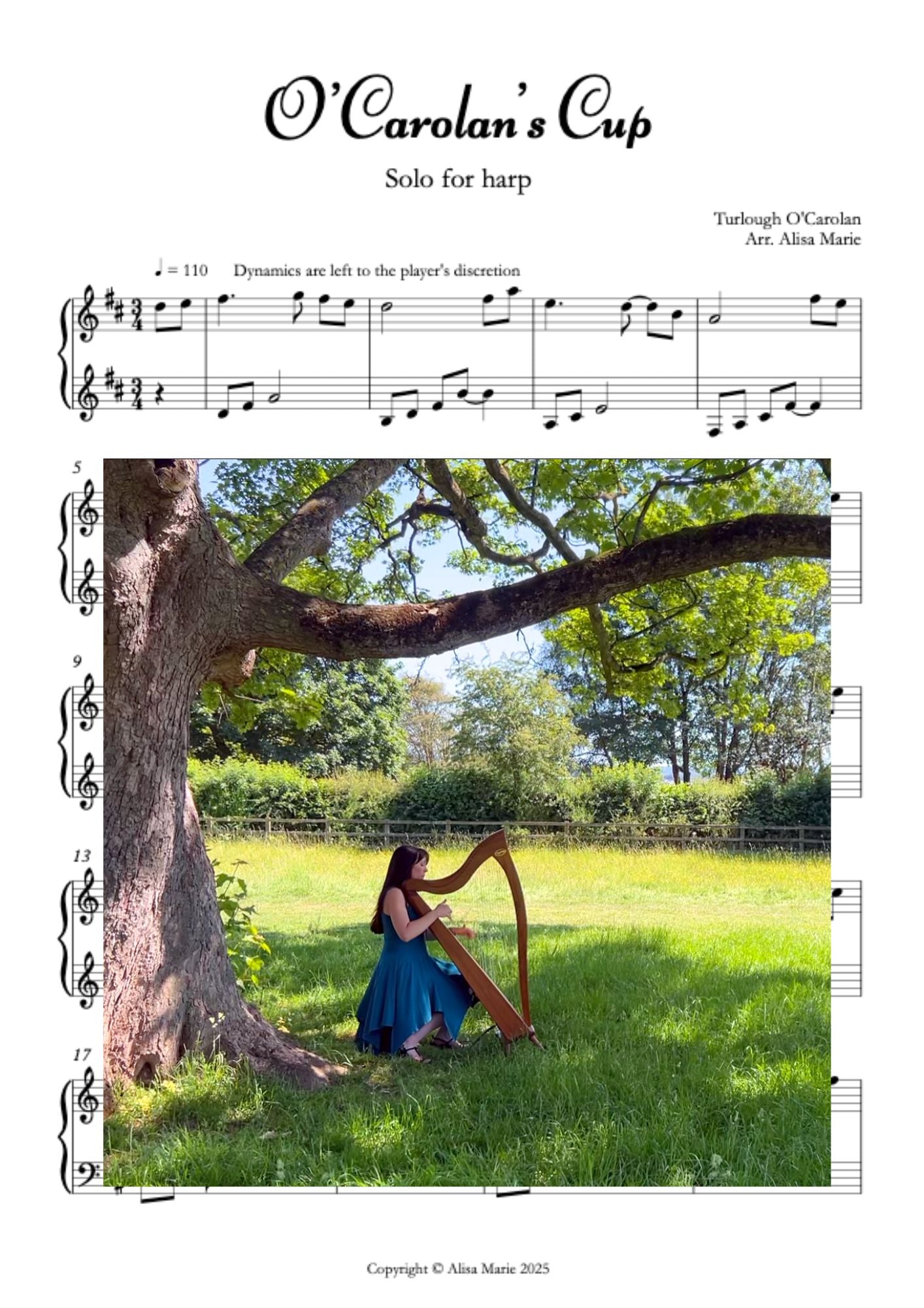 O'Carolan's Cup - Harp Sheet Music