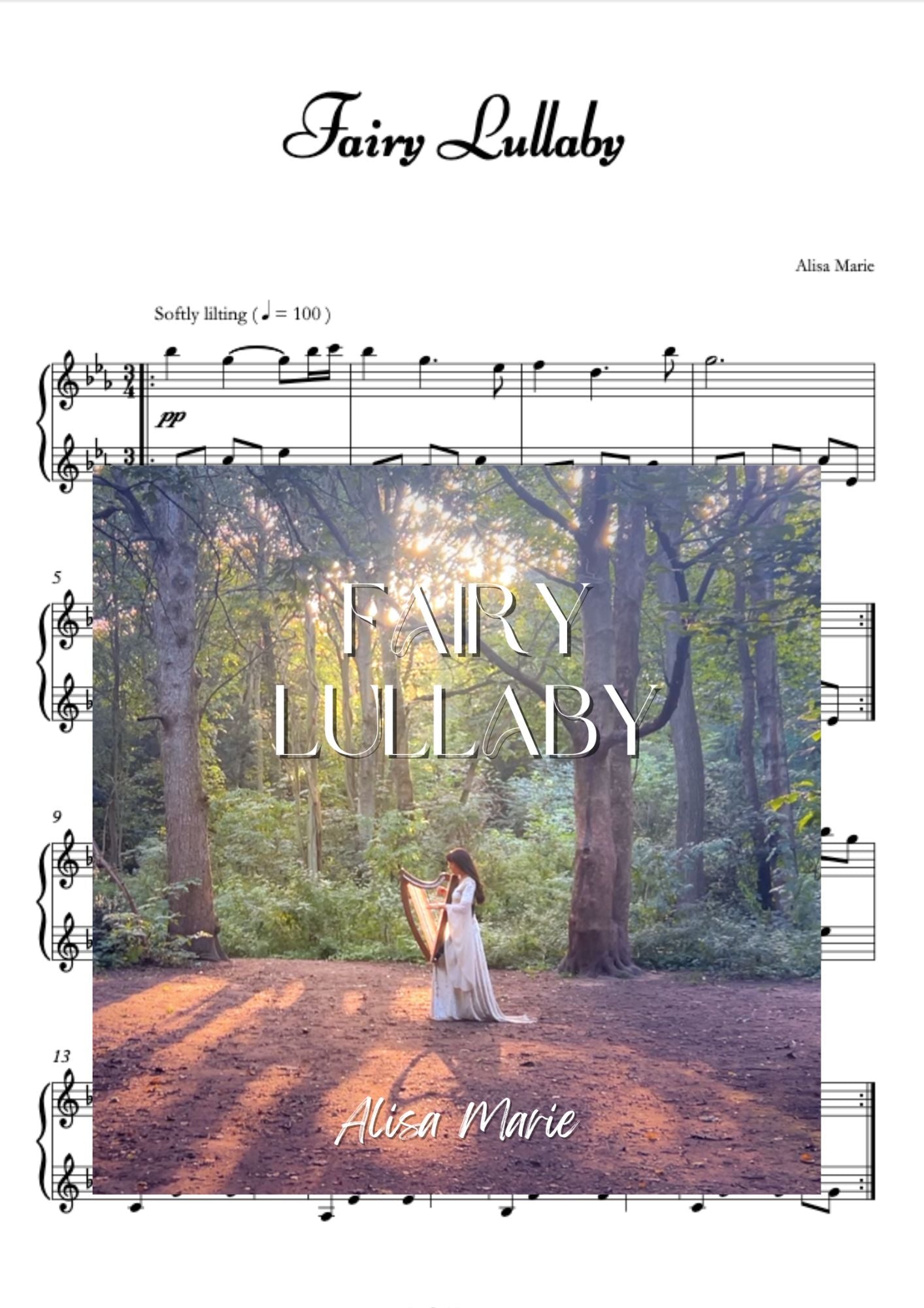 Fairy Lullaby - Harp Sheet Music – Alisa Marie