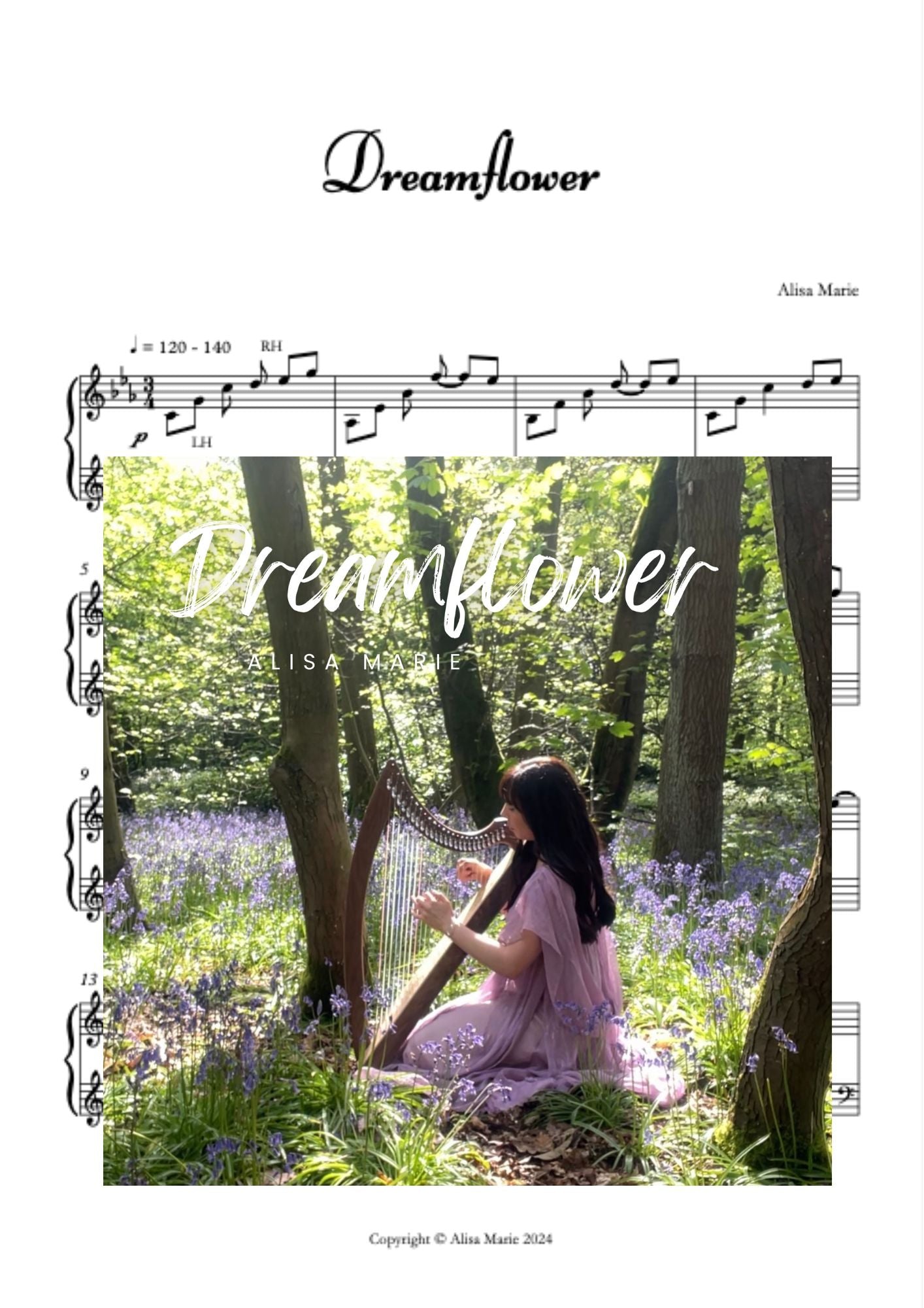 Dreamflower - Harp Sheet Music