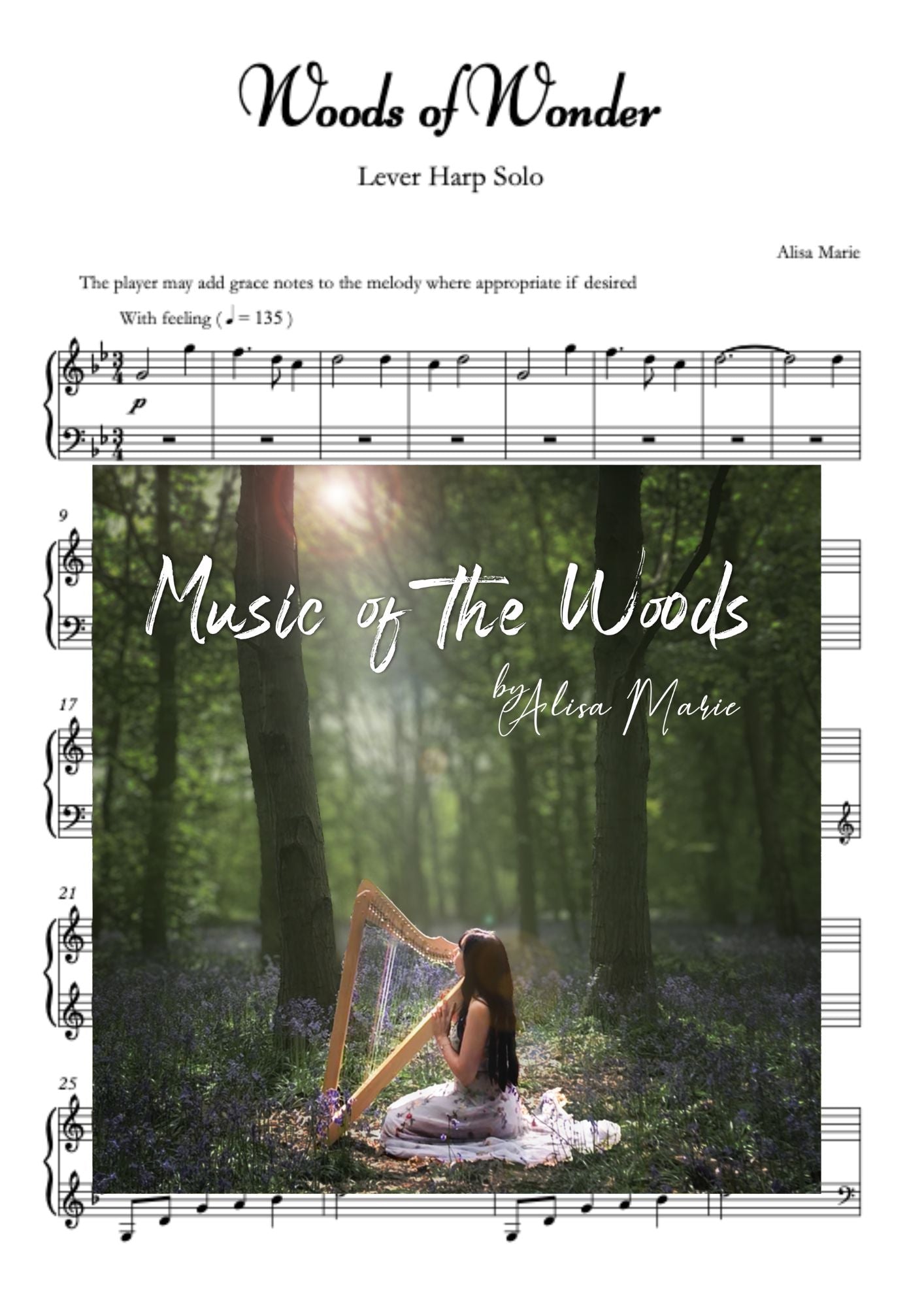 Woods of Wonder - Harp Sheet Music