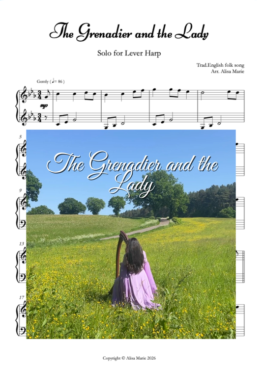 The Grenadier and the Lady - Harp Sheet Music