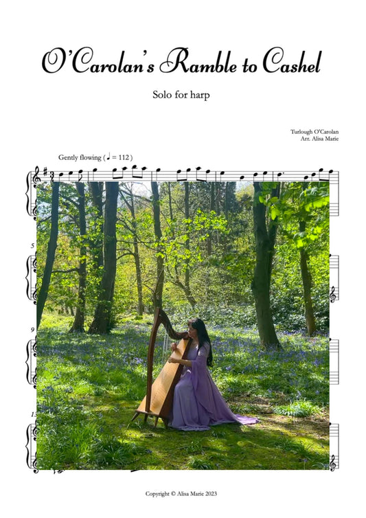 O'Carolan's Ramble to Cashel - Harp Sheet Music