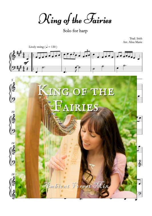 King of the Fairies - Harp Sheet Music