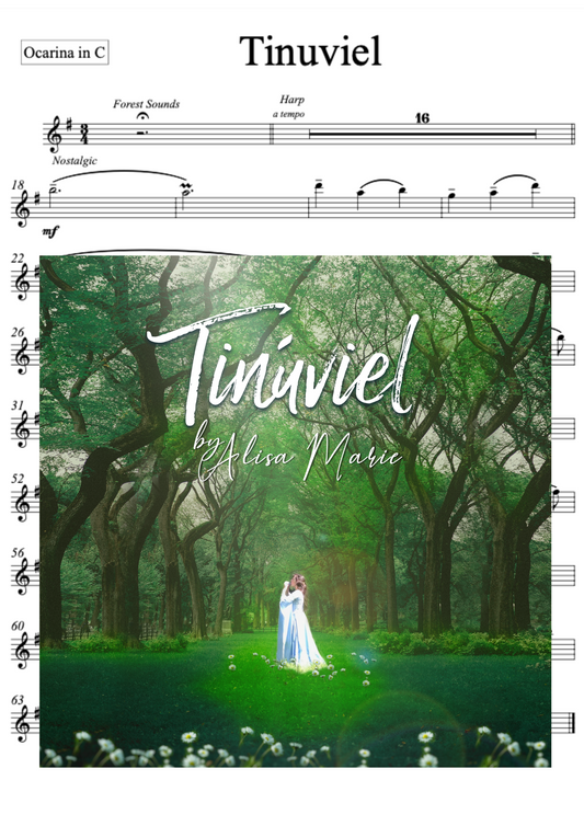 Tinúviel - Ocarina Sheet Music (with MP3 backing track)