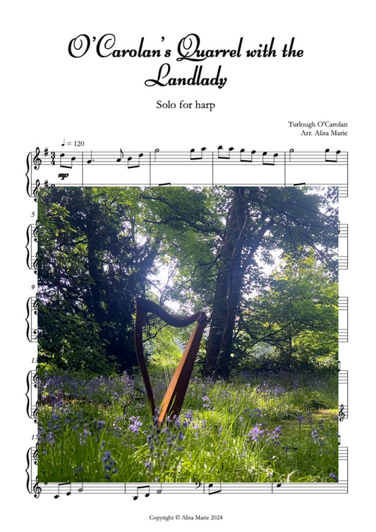 O'Carolan's Quarrel with the Landlady - Harp Sheet Music