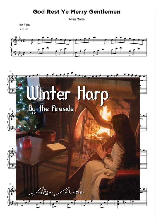 God Rest Ye Merry Gentlemen - Harp Sheet Music