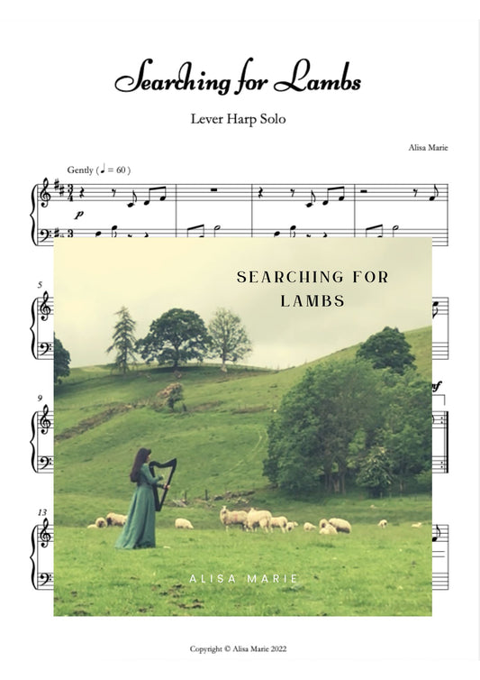 Searching for Lambs - Harp Sheet Music