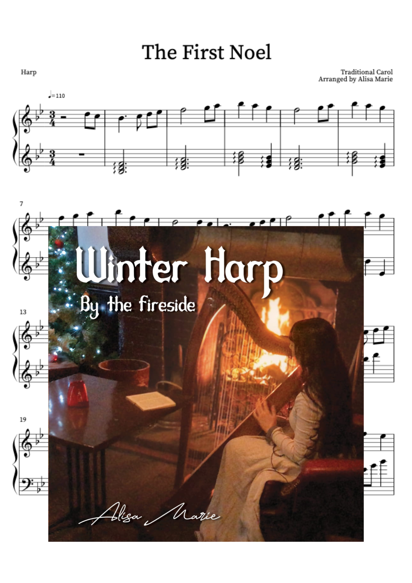 The First Noel - Harp Sheet Music