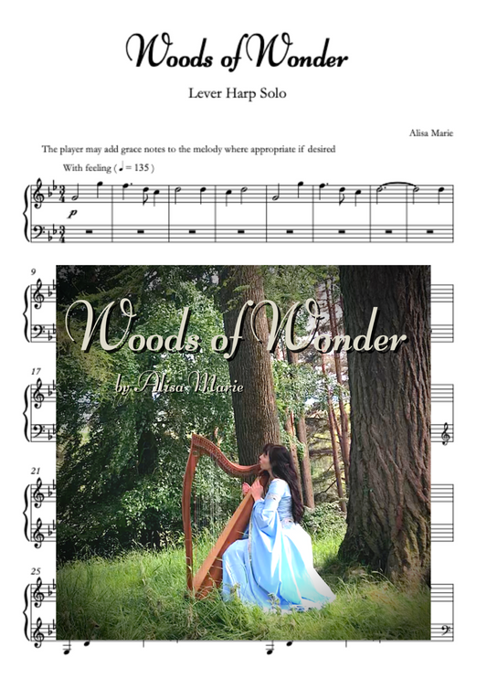 Woods of Wonder - Harp Sheet Music
